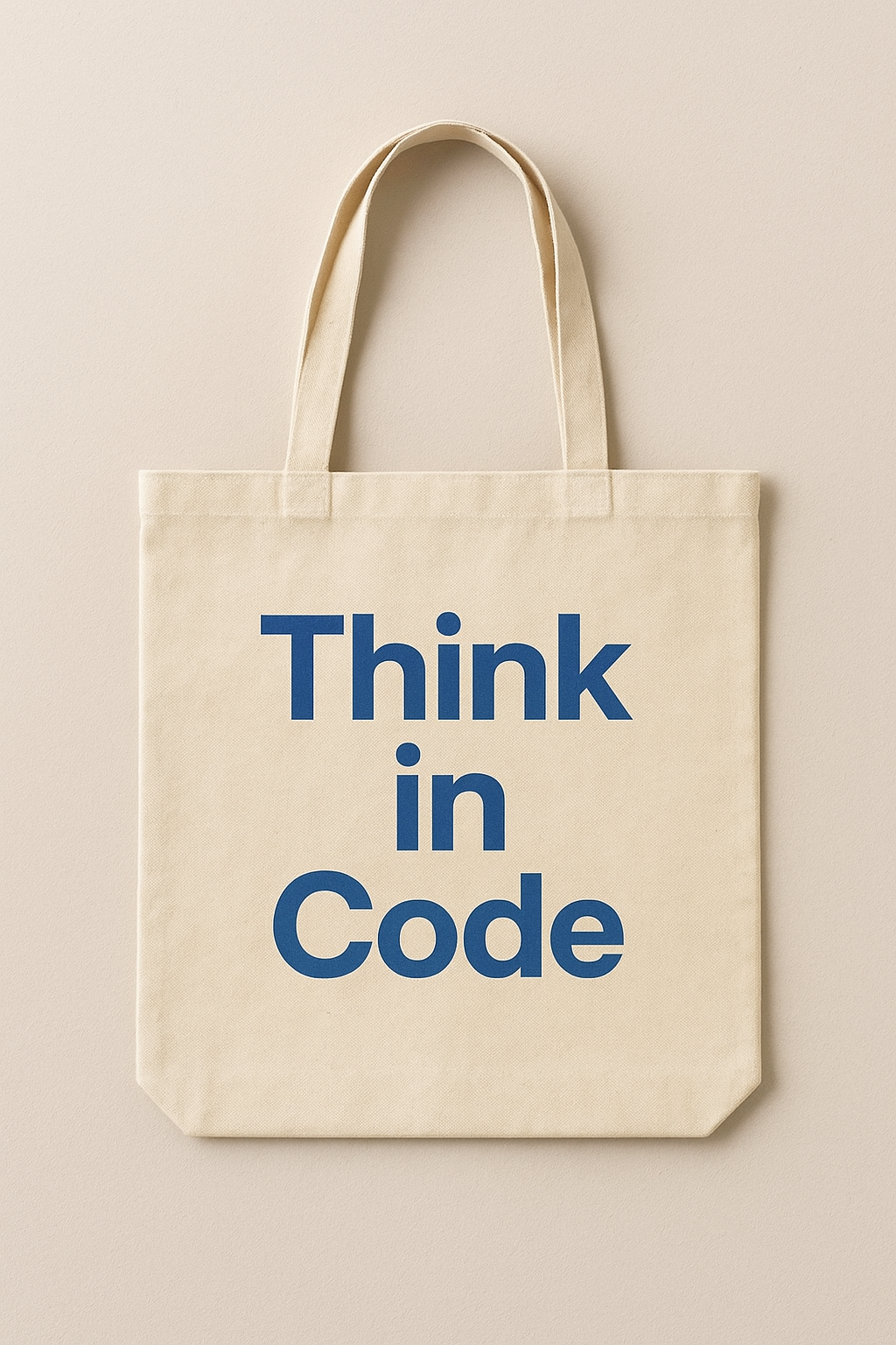 Think in Code 에코백